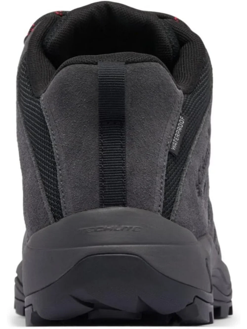 Men's Black Waterproof Shoes Solid Low Top Closed Toe Non Slip Hiking Boots